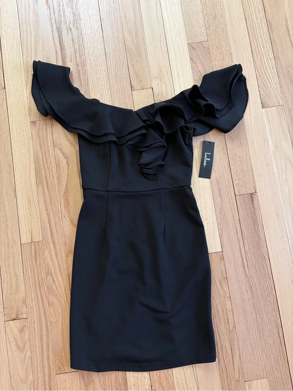Lulu's Bodycon Ruffle Mini Dress - Picture 2 of 3